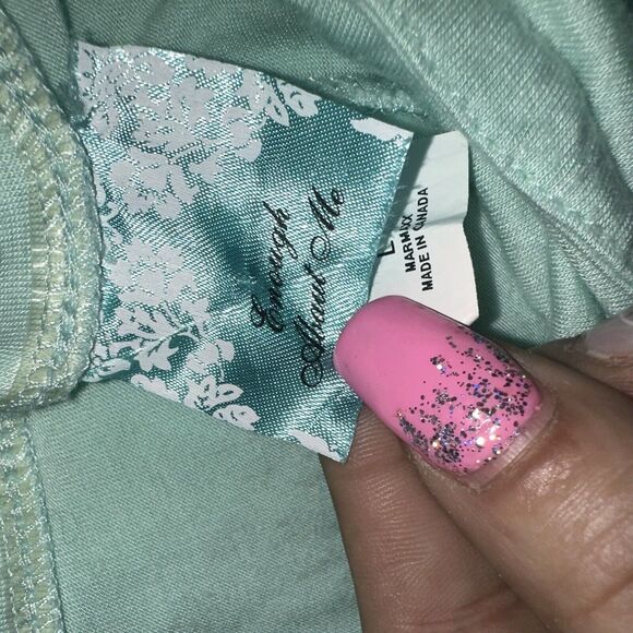 Enough About Me Maxi Skirt Mint Green Stretch Boho Size Large - Picture 11 of 11